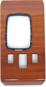 Mercedes® Wood Shift Panel, 3-Hole Cutout, Zebrano, 1973-1974 (107)