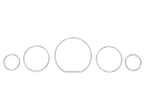 Mercedes® Chrome Gauge Bezel Set, 1990-2002 (129/140)