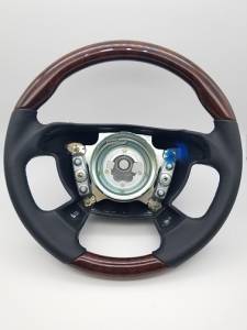 Performance Products® - Mercedes® Steering Wheel, Burlwood & Anthracite Leather, SLK Ergonomic, 1998-2004 (170) - Image 1