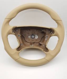 Mercedes® All Leather Sport Steering Wheel, Buckskin (Cashmere), CLS Models With Tiptronic , Not for AMG Models, 2006-2011 (219)