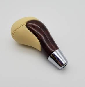 Mercedes® Burlwood/Cream Leather Shift Knob, S-Class, 2000-2006 (220)