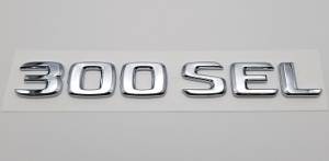 Mercedes® OEM "300SE/300SEL" Emblem, Silver, 1990-1994 (140)