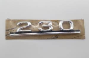 Mercedes® OEM "230" Silver Emblem, 1977-1979 (123)