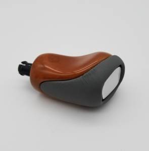 Mercedes® Shift Knob Kit, Chestnut & Alpaca Gray Leather, Without Keyless-Go, 2001-2004 (230)
