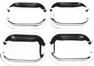 Mercedes® Door Handle Shells, Chrome, 4-Piece Set, 1986-1995 (124)