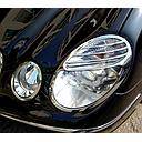 Mercedes® Headlight Trim Rings, Chrome, 2003-2006 (211)