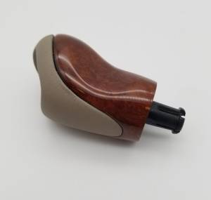 Mercedes® Shift Knob, Burlwood & Stone Leather, Without Keyless Go, 2003-2004 (230)