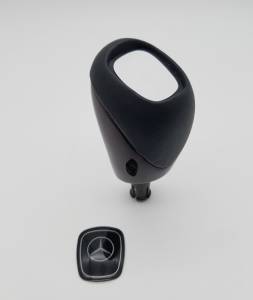 Mercedes® Shift Knob Kit, Burlwood & Charcoal/Anthracite Leather, Without Keyless Go, 2003-2004 (209)