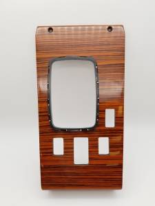 Mercedes® Wood Shift Panel, Zebrano, 4-Hole Cut-Out, 1975-1977 (107)