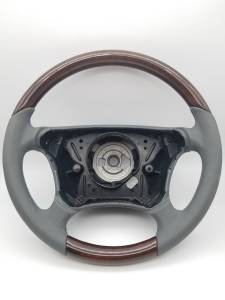 Mercedes® Steering Wheel, Classic Style, Burlwood & Ash Leather, 1999-2003