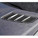 Mercedes® Hood Vent Fins, Chrome, 2012-2020 (172)