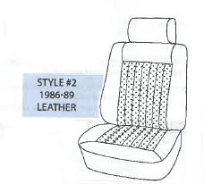 Performance Products® - Mercedes® Front Seat Cover Set, Leather, E/TE/D/TD, Sedan/Wagon Only, 1986-1995 (124) - Image 3