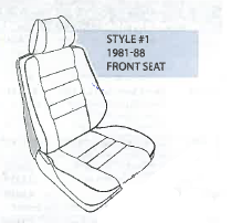 Performance Products® - Mercedes® Front Seat Cover Kit With Back Panel Skins, Leather, 380/500/560SEC Coupe, 1981-1991 (126) - Image 2