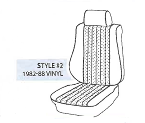 Performance Products® - Mercedes® Front Seat Cover Kit, Leather For 190D/E Sedan, 1982-1993 (201) - Image 3