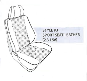 Performance Products® - Mercedes® Front Seat Cover Kit, Leather For 190D/E Sedan, 1982-1993 (201) - Image 4