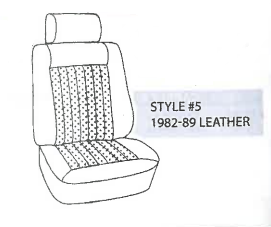 Performance Products® - Mercedes® Front Seat Cover Kit, Leather For 190D/E Sedan, 1982-1993 (201) - Image 6