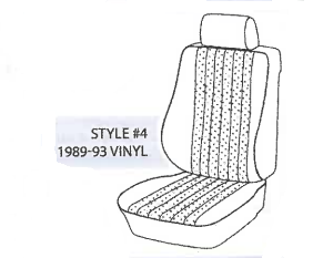 Performance Products® - Mercedes® Rear Seat Cover, Vinyl, 190D/E Sedan, 1982-1993 (201) - Image 5