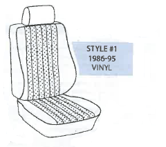 Performance Products® - Mercedes® Front Seat Cover Set, Vinyl, E/TE/D/TD, Sedan/Wagon Only, 1986-1995 (124) - Image 2