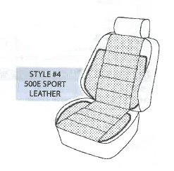 Performance Products® - Mercedes® Rear Seat Cover Set, Vinyl, E/TE, & D/TD Sedan/Wagon Only, 1986-1995 (124) - Image 5