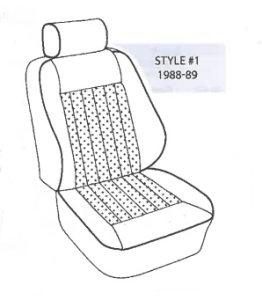 Performance Products® - Mercedes® Front Seat Cover Kit, Leather, 300CE/E320 Coupe/Cabriolet, 1988-1995 (124) - Image 2