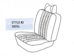 Performance Products® - Mercedes® Front Seat Cover Leather, 230/250/280SL, 1963-1971 (113) - Image 3