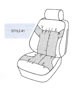 Performance Products® - Mercedes® Front Seat Cover Without Back Panel Skins, Leather, SD/SE/SEL/S, Sedan 1992-1999 (140) - Image 2