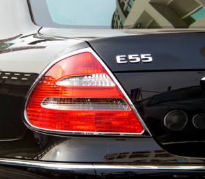 Mercedes® Tail Light Rings, Chrome, 2003-2009 (211)