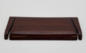 Mercedes® Wood Ashtray Cover, Zebrano, After 8/1988-1989 (124)