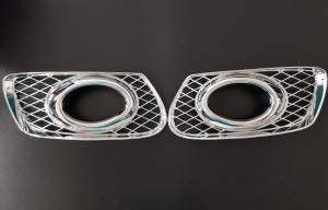 Performance Products® - Mercedes® ML Chrome Oval Fog Light Trim Rings with Mesh Grill, Pair 2006-2011 (164) - Image 2