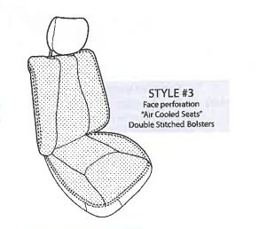 Performance Products® - Mercedes® Front Leather Seat Covers with Headrest/Armrest/Rear Panels, Sedan, 2000-2006 (220) - Image 3