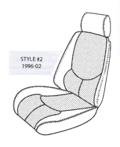 Performance Products® - Mercedes® Front Seat Covers w/Headrest Covers, Leather, 300/320/500/600SL, 1990-2002 (129) - Image 3