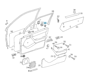 GENUINE MERCEDES - Mercedes® Lock Knob Guide - Image 2