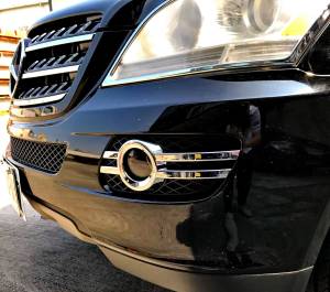 Mercedes® Fog Light Trim Set, Chrome, ML, 2006-2008 (164)