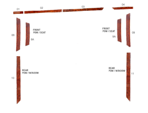 Mercedes® 8-Piece Interior Wood Kit, 1989-1995 (124)