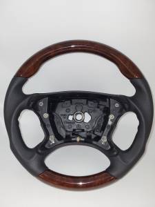 Performance Products® - Mercedes® Steering Wheel, Sports Style, Burlwood & Black Leather, 2003-2008 (230) - Image 2