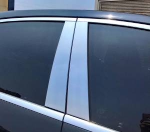 Mercedes® Pillar Post Covers, Chrome, 4 Piece Set, 2014-2017 (222)