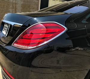 Mercedes® Tail Light Rings, Chrome, 2014-2017 (222)