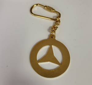 Performance Products® - Mercedes® Brass Look Key Ring - Image 2