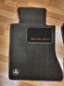 GENUINE MERCEDES - Mercedes® OEM Floor Mats, 4-Piece, Brown, 1988-1993 (124) - Image 6