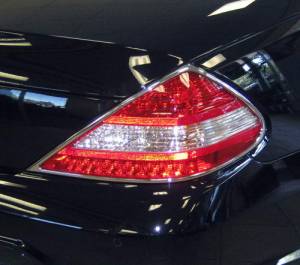 Mercedes® Taillight Rings, Chrome, Pair, 2009-2012 (230)