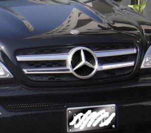 Mercedes® Chrome and Silver Grille, GL Style, 1998-2005 (163)