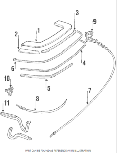 Mercedes® Hardtop Rear Glass Seal, 1973-1989 (107)