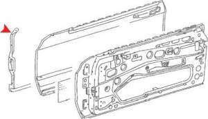 Performance Products® - Mercedes® Front Door Seal, Left, 1982-1991 (126) - Image 2