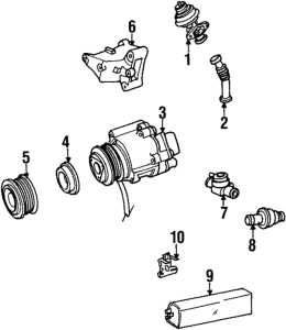 Mercedes® EGR Valve, 1995 (124)
