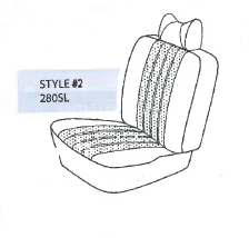 Performance Products® - Mercedes® Rear Seat Cover, Vinyl, 230/250/280SL, 1963-1971 (113) - Image 4