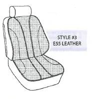 Performance Products® - Mercedes® Front Seat Cover Kit With Back Panel Skins & Headrest Covers, Leather, E-Class, 1996-2002 (210) - Image 4