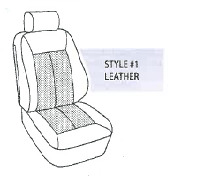 Performance Products® - Mercedes® Front Seat Cover Kit With Back Panel Skins & Headrest Covers, Leather, E-Class, 1996-2002 (210) - Image 2