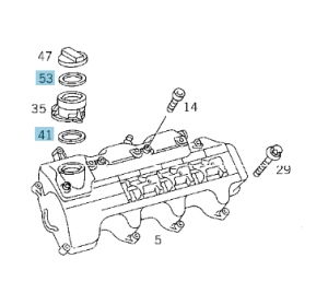 Mercedes® Engine Oil Filler Neck Gasket, Coupe, 2003-2005 (209)