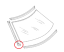 Mercedes® Lower Right Joint Windshield Frame, 1972-1980 (107)