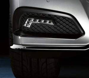 Mercedes® Fog Light Trim Rings, Black, 2010-2011 (212)